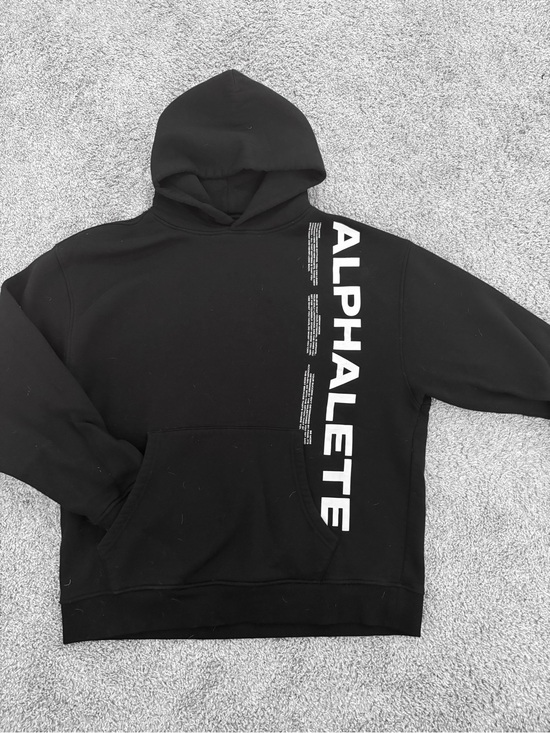 Alphalete Other - Alphalete Black Hoodie with White Bold Logo